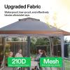 imageVIVOSUN 13 x 13 Pop Up Canopy Tent Quick Setup Canopy Shelter with Mosquito Netting Center Lock Storage Bag Instant Outdoor Gazebo for Parties Patio Lawn Garden BackyardGray