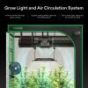 imageVIVOSUN AeroLight Wing AW200 Tunable Spectrum LED Grow Light 200W with Integrated Circulation Fan Compatible with App Used with Controller E42AE25 to Achieve More Functions 2x43x3Ft Coverage27x27 150W