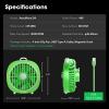 imageVIVOSUN AeroWave D4 4 Grow Tent Clip Fan with Magnetic Hook 3Speed Strong ampamp Quiet Airflow Adjustable Airflow Angle for Hydroponics Circulation ampamp Cooling Green 1PackVIVOSUN Green