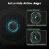 imageVIVOSUN AeroWave D4 4 Grow Tent Clip Fan with Magnetic Hook 3Speed Strong ampamp Quiet Airflow Adjustable Airflow Angle for Hydroponics Circulation ampamp Cooling Green 1PackBlack