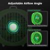 imageVIVOSUN AeroWave D4 4 Grow Tent Clip Fan with Magnetic Hook 3Speed Strong ampamp Quiet Airflow Adjustable Airflow Angle for Hydroponics Circulation ampamp Cooling Green 1PackVIVOSUN Green