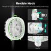 imageVIVOSUN AeroWave D4 4 Grow Tent Clip Fan with Magnetic Hook 3Speed Strong ampamp Quiet Airflow Adjustable Airflow Angle for Hydroponics Circulation ampamp Cooling Green 1PackWhite
