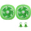 imageVIVOSUN AeroWave D4 4 Grow Tent Clip Fan with Magnetic Hook 3Speed Strong ampamp Quiet Airflow Adjustable Airflow Angle for Hydroponics Circulation ampamp Cooling Green 1PackVIVOSUN Green