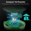 imageVIVOSUN AeroWave D4 4 Grow Tent Clip Fan with Magnetic Hook 3Speed Strong ampamp Quiet Airflow Adjustable Airflow Angle for Hydroponics Circulation ampamp Cooling Green 1PackVIVOSUN Green