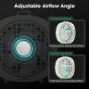 imageVIVOSUN AeroWave D4 4 Grow Tent Clip Fan with Magnetic Hook 3Speed Strong ampamp Quiet Airflow Adjustable Airflow Angle for Hydroponics Circulation ampamp Cooling Green 1PackWhite
