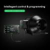 imageVIVOSUN AeroZesh S4 Inline Duct Fan Quiet 4quot 208 CFM Ventilation Exhaust Fan wEC Motor and GrowHub E42A Temperature Humidity WiFiController  for Heating Cooling Booster Grow Tents HydroponicsS6 w Smart Controller