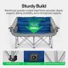imageVIVOSUN Double Camping Chair Fully Padded Folding Loveseat Oversized Duo Chair with Cup ampamp Wine Glass Holders Pocket Armrests ampamp Carry BagBlue