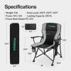 imageVIVOSUN Heated Camping Chair with 20000 mAh QuickCharge Power Bank Fully Padded Heated Folding Chair with 3 Heat Levels 10s Instant Heating Cup Holder ampamp Pockets for Outdoor Sports PicnicsBlack