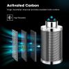 imageVIVOSUN Smart Air Filtration PRO G4 Kit 4quot AeroZesh G4 Inline Duct Fan wGrowHub E42A Temp Humidity WiFiController Carbon Filter ampamp Ducting Cooling ampamp Ventilation System for Grow Tent HydroponicsSilver
