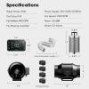 imageVIVOSUN Smart Air Filtration PRO G4 Kit 4quot AeroZesh G4 Inline Duct Fan wGrowHub E42A Temp Humidity WiFiController Carbon Filter ampamp Ducting Cooling ampamp Ventilation System for Grow Tent HydroponicsSilver