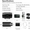 imageVIVOSUN Smart Air Filtration PRO G4 Kit 4quot AeroZesh G4 Inline Duct Fan wGrowHub E42A Temp Humidity WiFiController Carbon Filter ampamp Ducting Cooling ampamp Ventilation System for Grow Tent HydroponicsBlackgreen Blades