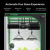 imageVIVOSUN Smart Air Filtration PRO G4 Kit 4quot AeroZesh G4 Inline Duct Fan wGrowHub E42A Temp Humidity WiFiController Carbon Filter ampamp Ducting Cooling ampamp Ventilation System for Grow Tent HydroponicsBlackgreen Blades