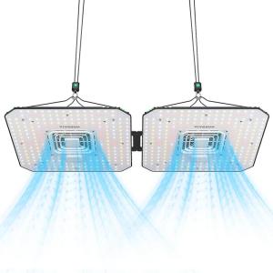 imageVIVOSUN AeroLight Wing AW200 Tunable Spectrum LED Grow Light 200W with Integrated Circulation Fan Compatible with App Used with Controller E42AE25 to Achieve More Functions 2x43x3Ft Coverage2x4 200W