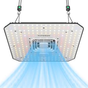 imageVIVOSUN AeroLight Wing AW200 Tunable Spectrum LED Grow Light 200W with Integrated Circulation Fan Compatible with App Used with Controller E42AE25 to Achieve More Functions 2x43x3Ft Coverage2x2 100W