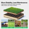 imageVIVOSUN 4 Depth Ground Grid 9x17 ft HighDensity HDPE Geo Cell 1885 lbs per sq ft Load Foldable ampamp Tensile Easy Installation with Gloves Perfect for Gardens Driveways Pathways Slopes3 inch depth 6517ft