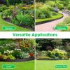 imageVIVOSUN Landscape Edging Kit 40ft Long 2in High NoDig Plastic Garden Edging Border with 36 Anchoring Spikes ampamp Scissors Black2in x 33ft