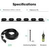 imageVIVOSUN Landscape Edging Kit 40ft Long 2in High NoDig Plastic Garden Edging Border with 36 Anchoring Spikes ampamp Scissors Black2in x 33ft