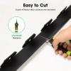 imageVIVOSUN Landscape Edging Kit 40ft Long 2in High NoDig Plastic Garden Edging Border with 36 Anchoring Spikes ampamp Scissors Black2in x 33ft
