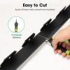 imageVIVOSUN Landscape Edging Kit 40ft Long 2in High NoDig Plastic Garden Edging Border with 36 Anchoring Spikes ampamp Scissors Black2in x 40ft