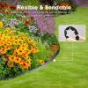 imageVIVOSUN Landscape Edging Kit 40ft Long 2in High NoDig Plastic Garden Edging Border with 36 Anchoring Spikes ampamp Scissors Black2in x 40ft