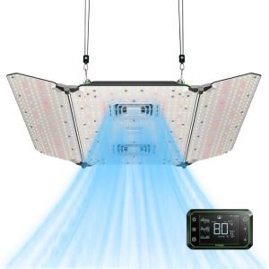 imageVIVOSUN 2Pack AeroLight A100 Tunable Spectrum LED Grow Light 100W with Integrated Circulation Fan ampamp Growhub Controller E42A Compatible with App ampamp E25 2x43x3Ft Coverage4x4 400W Pro