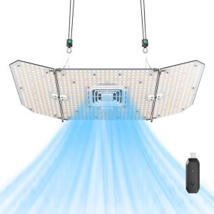 imageVIVOSUN AeroLight Wing AW400SE ampamp GrowHub Controller E25 LED Grow Light 400W with Integrated Circulation Fan Full Spectrum Compatible with App ampamp E42A 4x45x5 Coverage2x4 200W
