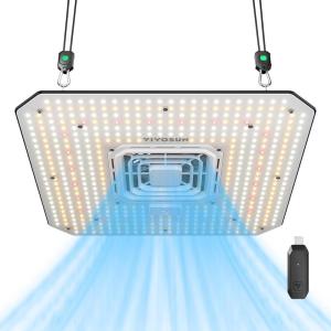 imageVIVOSUN AeroLight Wing AW400SE ampamp GrowHub Controller E25 LED Grow Light 400W with Integrated Circulation Fan Full Spectrum Compatible with App ampamp E42A 4x45x5 Coverage27x27 150W