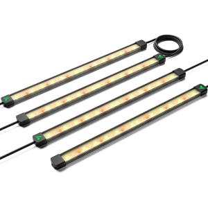imageVIVOSUN Lumaray LED Grow Light Bars 164Bar Full Spectrum Side Lighting with 60 Red Light up to 25 Yields for Grow Tents Greenhouses Magnet Reliability Upgraded SGS Compatible4 Pack