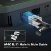 imageVIVOSUN VS2000 LED Grow Light and RJ11 Cable Male to Male Connects Grow Lights to GrowHub Controller E42A Telephone Extension Cord for RJ11 to RJ11 Devices 10 Feet
