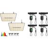 imageVIVOSUN VS1000 LED Grow Light with Full Spectrum Diodes ampamp Sosen Driver Dimmable Lights and 2Pair 18 Inch Adjustable Grow Light Hanger