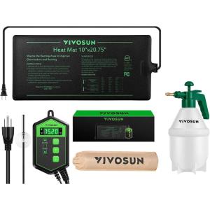 imageVIVOSUN 10quotx2075quot Seedling Heat Mat and Digital Thermostat Combo Set 02Gallon Hand held Garden Sprayer 08L