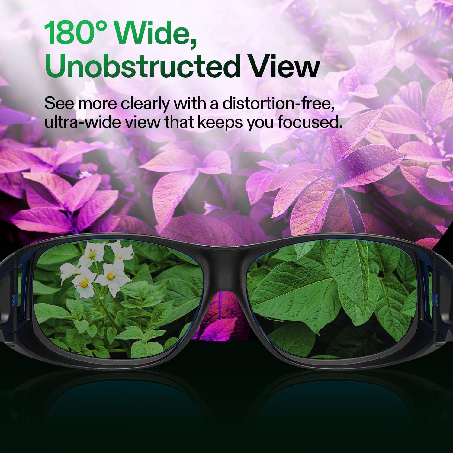 imageVIVOSUN AeroLight A100SE and Grow Room Glasses Indoor Hydroponics LED Grow Light Glasses AntiUV Glasses for Visual Eye Protection