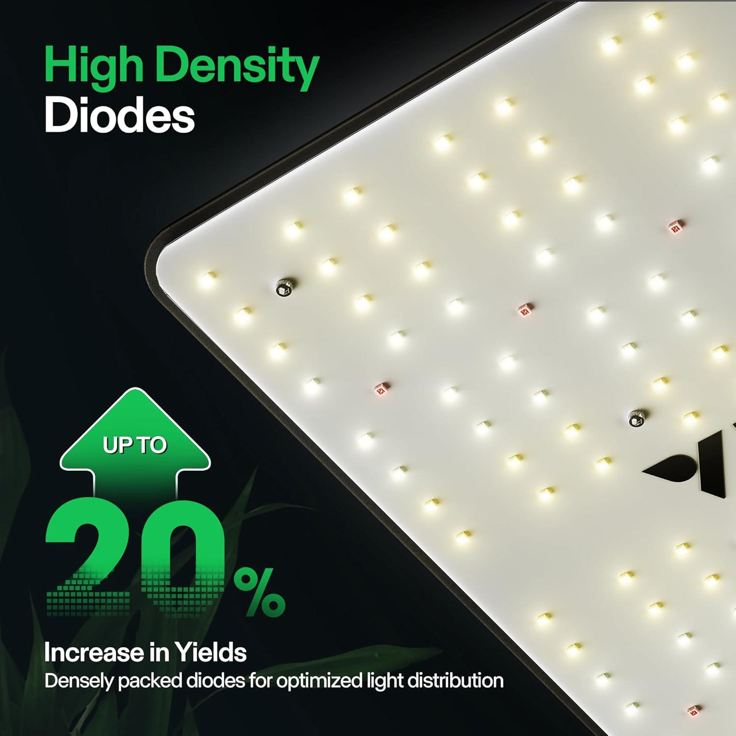 imageVIVOSUN VS1000 LED Grow Light and 2Pack Indoor Hydroponics LED Grow Room Glasses with Glasses Case