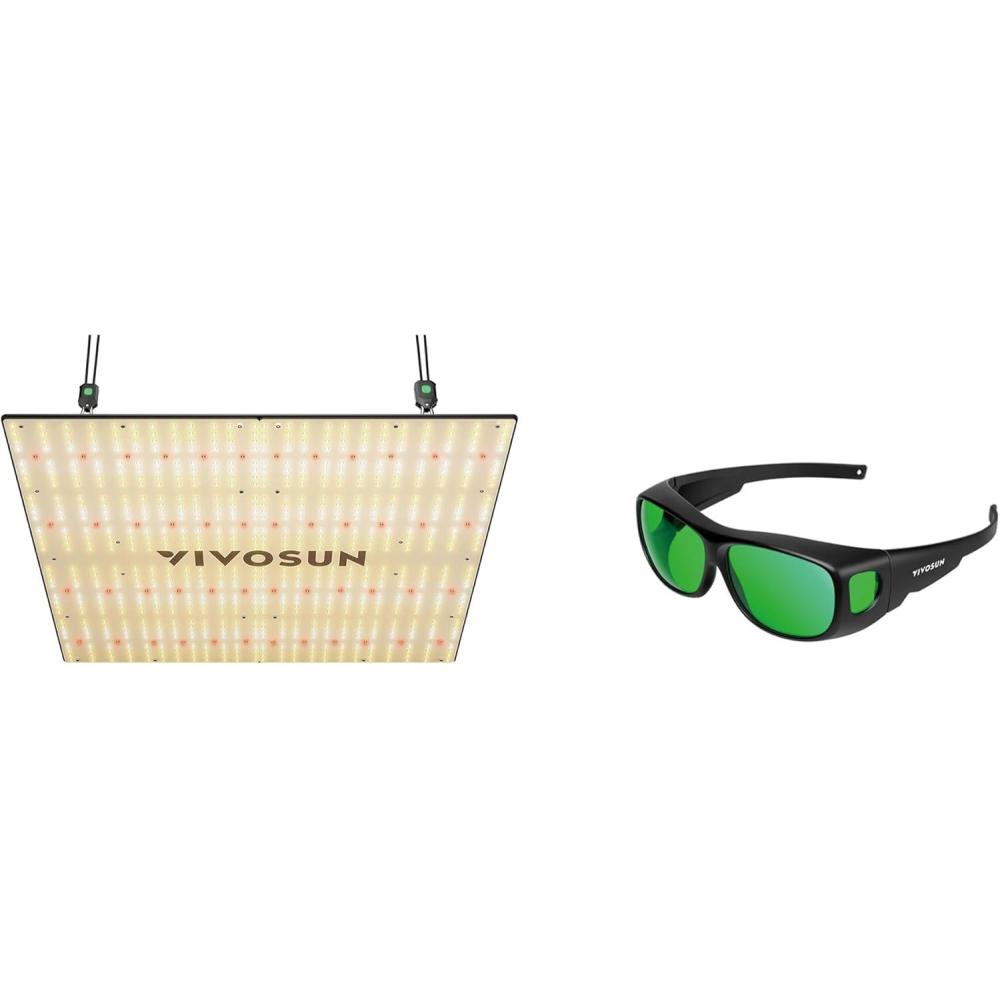 imageVIVOSUN VS4000 LED Grow Light and Indoor Hydroponics LED Grow Room Glasses with Glasses Case