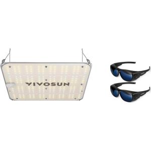 imageVIVOSUN VS1000E LED Grow Light and Grow Room Glasses Indoor Hydroponics LED Grow Light Glasses AntiUV Glasses for Visual Eye Protection 2pcs