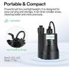 imageVIVOSUN Submersible Water Pump 14HP 1620GPH Utility Pump Thermoplastic Sump Pump with 10ft Cable Compact and Portable Ideal for Ponds Basements Swimming Pools Hot Tubs Draining13HP1980GPH