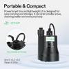 imageVIVOSUN Submersible Water Pump 14HP 1620GPH Utility Pump Thermoplastic Sump Pump with 10ft Cable Compact and Portable Ideal for Ponds Basements Swimming Pools Hot Tubs Draining15HP1380GPH