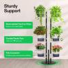 imageVIVOSUN Metal Plant Stand 6Tier Tall Vertical Planter Tower with SelfWatering Planters Modular Shelf for Indoor ampamp Outdoor Use