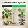 imageVIVOSUN Metal Plant Stand 6Tier Tall Vertical Planter Tower with SelfWatering Planters Modular Shelf for Indoor ampamp Outdoor Use