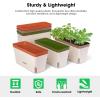 imageVIVOSUN SelfWatering Planters 6Pack 105 Inch Compact Rectangular Window Herb Planter Box with 10 PCS Plant Labels Plant Container for Basil Flowers Succulents Indoor ampamp Outdoor6