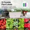 imageVIVOSUN SelfWatering Planters 6Pack 105 Inch Compact Rectangular Window Herb Planter Box with 10 PCS Plant Labels Plant Container for Basil Flowers Succulents Indoor ampamp Outdoor6