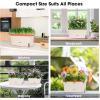 imageVIVOSUN SelfWatering Planters 6Pack 105 Inch Compact Rectangular Window Herb Planter Box with 10 PCS Plant Labels Plant Container for Basil Flowers Succulents Indoor ampamp Outdoor6