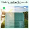 imageVIVOSUN 10x7x7 Ft Large Walk in Greenhouse Greenhouse Tunnel Garden Plant Hot House with Green PE Cover Rollup Zipper Door and Window for OutdoorGreen PE