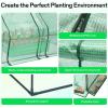 imageVIVOSUN 10x7x7 Ft Large Walk in Greenhouse Greenhouse Tunnel Garden Plant Hot House with Green PE Cover Rollup Zipper Door and Window for OutdoorGreen PE