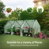 imageVIVOSUN 10x7x7 Ft Large Walk in Greenhouse Greenhouse Tunnel Garden Plant Hot House with Green PE Cover Rollup Zipper Door and Window for OutdoorGreen PE