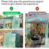imageVIVOSUN 10x7x7 Ft Large Walk in Greenhouse Greenhouse Tunnel Garden Plant Hot House with Green PE Cover Rollup Zipper Door and Window for OutdoorGreen PE