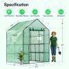 imageVIVOSUN 10x7x7 Ft Large Walk in Greenhouse Greenhouse Tunnel Garden Plant Hot House with Green PE Cover Rollup Zipper Door and Window for OutdoorGreen PE