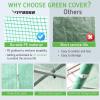 imageVIVOSUN 10x7x7 Ft Large Walk in Greenhouse Greenhouse Tunnel Garden Plant Hot House with Green PE Cover Rollup Zipper Door and Window for OutdoorGreen PE