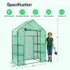 imageVIVOSUN 10x7x7 Ft Large Walk in Greenhouse Greenhouse Tunnel Garden Plant Hot House with Green PE Cover Rollup Zipper Door and Window for OutdoorGreen PE