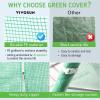 imageVIVOSUN 10x7x7 Ft Large Walk in Greenhouse Greenhouse Tunnel Garden Plant Hot House with Green PE Cover Rollup Zipper Door and Window for OutdoorGreen PE
